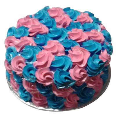 "Round shape Flowers Design Cake -1 Kg - Click here to View more details about this Product